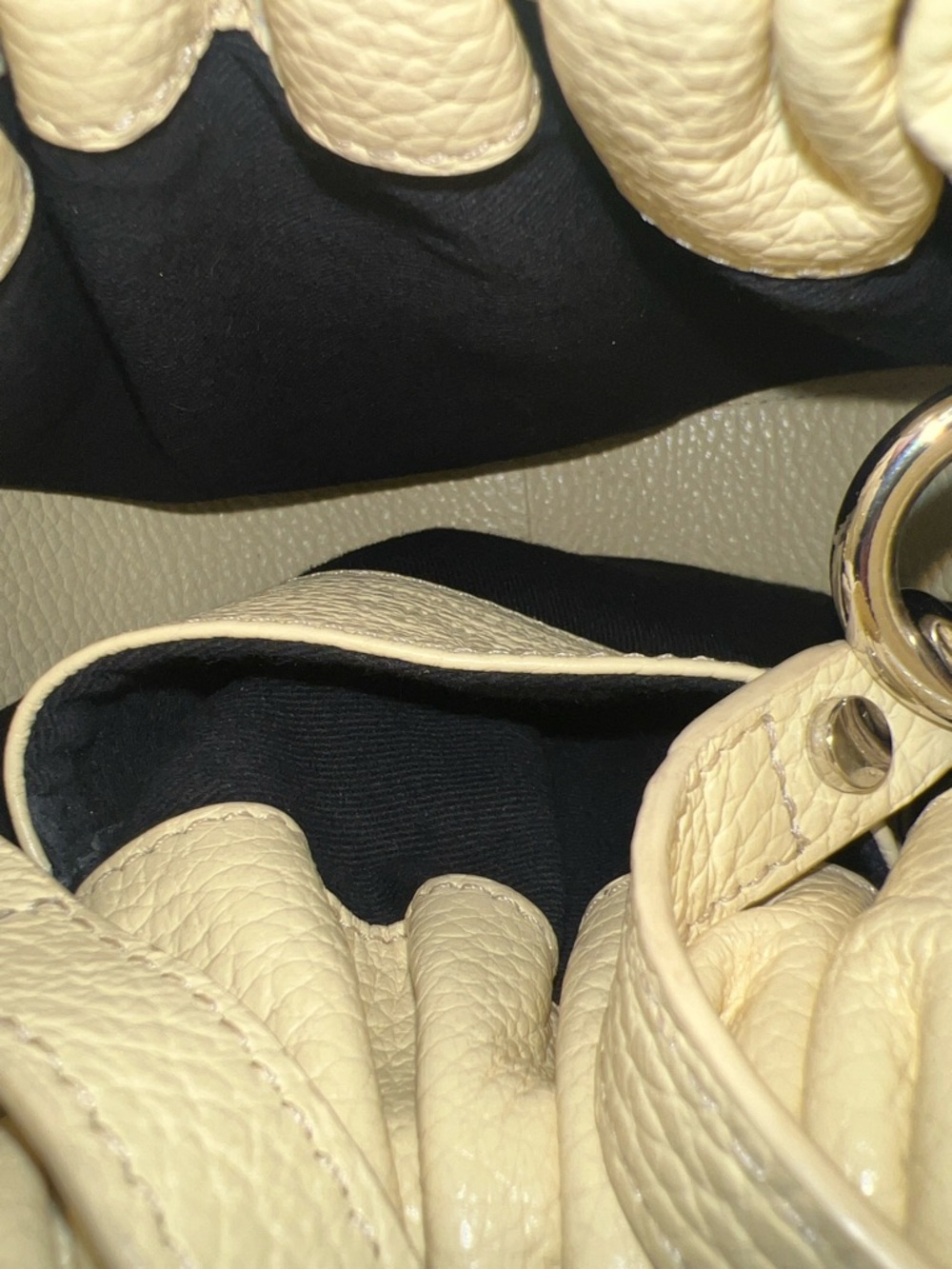 Behno New York Mini Crossbody Bag Leather Knot Dumpling Bag - Picture 9 of 12